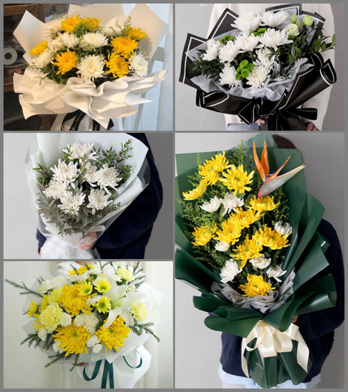 广东肇庆市四会市江谷镇培崀村白事花束代送